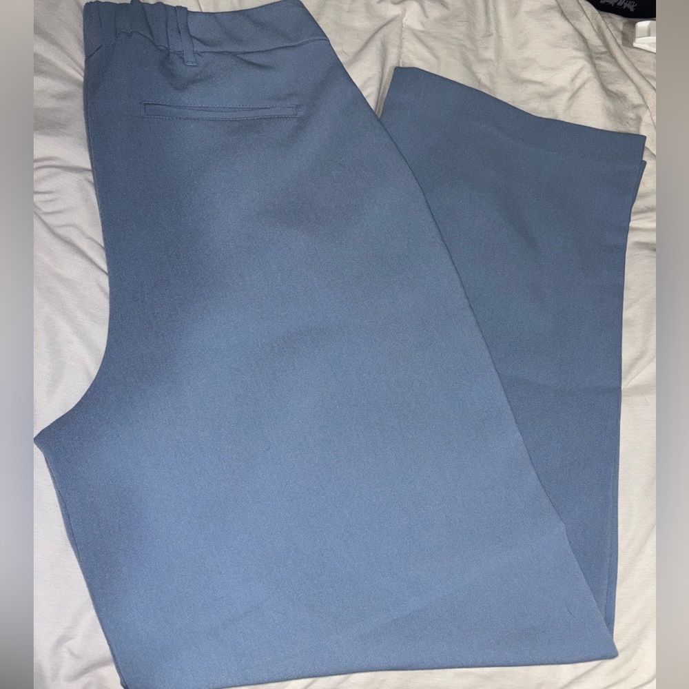 Old Navy Extra High Rise Light (Sky) Blue Women's Taylor Wide Leg Trouser - Picture 3 of 5